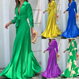 Women's Clothing 2022 Autumn New Fashion V-neck Long-sleeved Lapel Top Loose Wide-leg Jumpsuit for Women