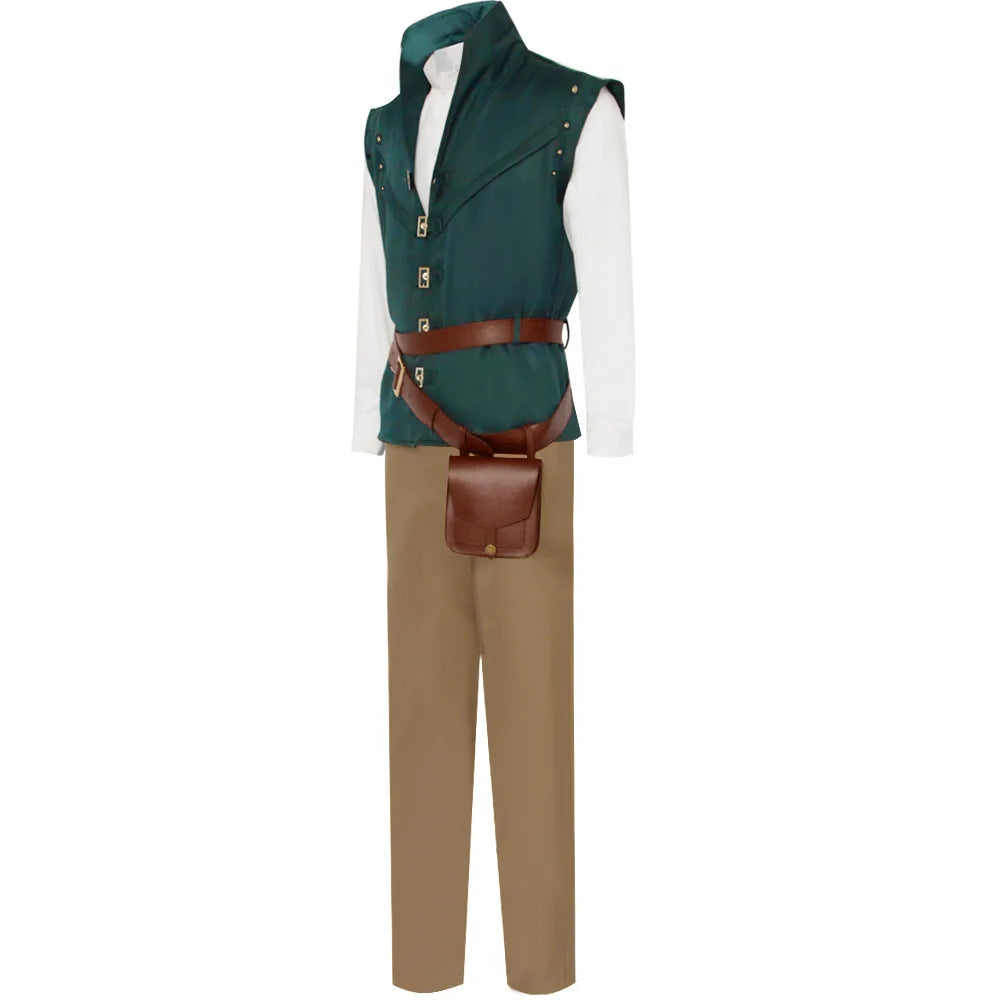 Movie Rapunzel Cosplay Costume Tangled The Series Flynn Rider Cosplay Suits Rapunzel Dress Halloween For Adult Women Men Party