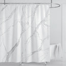 Cortina de ducha impermeable de mármol, cortina de ducha impermeable para decoración de baño, cortina de ducha impresa, lavable, con ganchos
