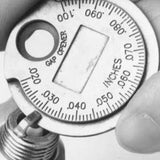 Calibrador de bujías tipo moneda, rango de 0,6 a 2,4 mm, herramienta para medir la separación de bujías
