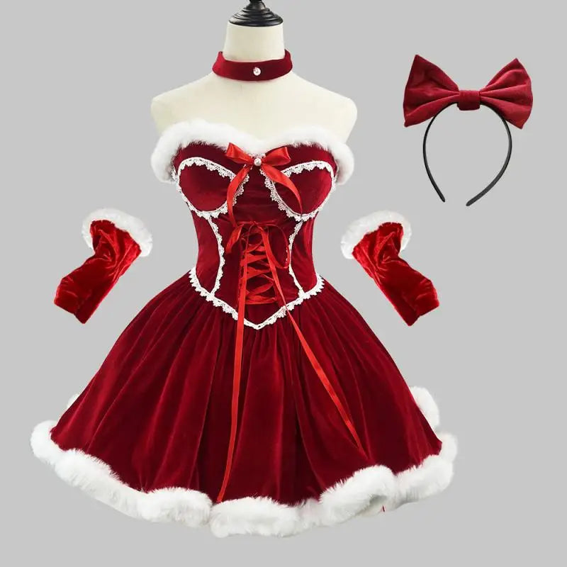 Carnival Costume Girdling Christmas Dress Party Vintage Medieval Hooded Cloak Lolita Retro European Gown