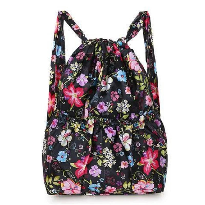 Nylon Bundle Pocket Backpack Women's Outdoor Sports Bag Mommy Large Capacity Backpack