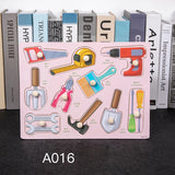 Toddler Wooden Peg 3D Puzzles Kids Toys Alphabet Montessori Education Learning Toys Great Preschool Gift for Girls and Boys