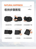 Unisex Foldable Expandable Nylon Backpack Lightweight Casual Large Capacity Multifunctional Outdoor Sports Travel Bag