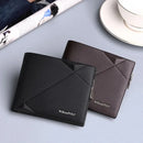Men's Slim Wallet Genuine Leather Mini Purse Casual Design Bifold Wallet Brand Short Slim Wallet WILLIAMPOLO Luxury brand