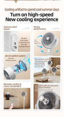 F1 Air Turbine Circulation Fan Floor-standing Fans Adjustable Air Circulating Fan Adjustable Height Timing Control Rechargeab