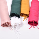 Bufandas de cuero en polvo para otoño e invierno, nuevas, de un solo color, al por mayor, para hombres y mujeres, 120 g, chal con diadema de un solo color.