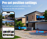 20MP 4G Sim Solar Camera WiFi 10X Optical Zoom 3-PTZ 4-Lens 3-Screens Outdoor Wireless Security Cameras Auto Tracking CCTV V380
