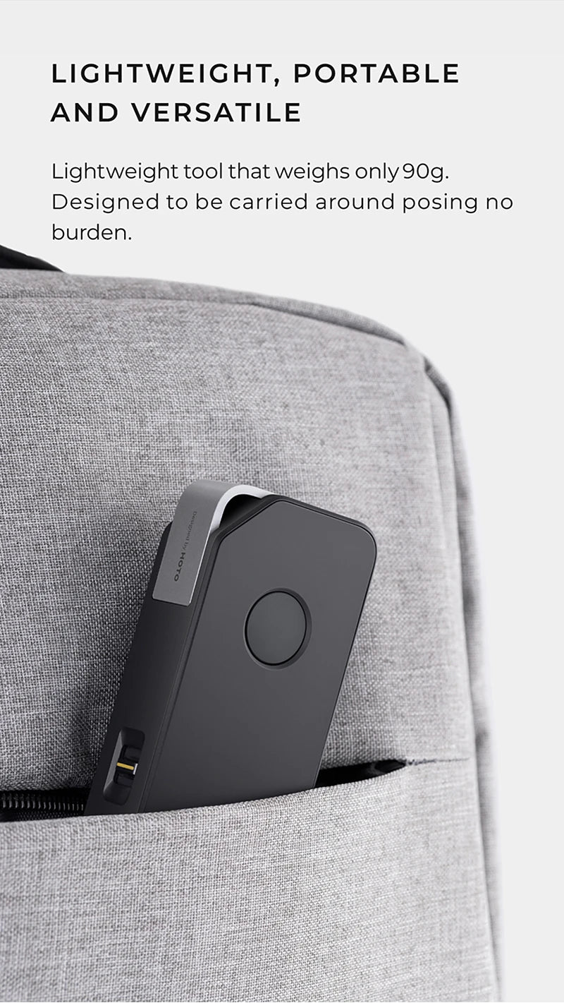 HOTO Smart Laser Measure Pro LED Display Intelligent Digital Laser Tape Measuring Tool Rechargeable Laser Ruler Rangefinder