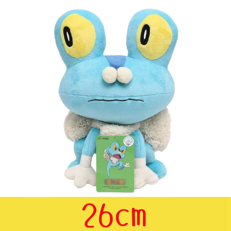 Peluche de Pokémon de alta calidad con etiqueta, dibujo animado de Pikachu, Charmander, Squirtle, Bulbasaur, muñeco de peluche, regalo para niños.