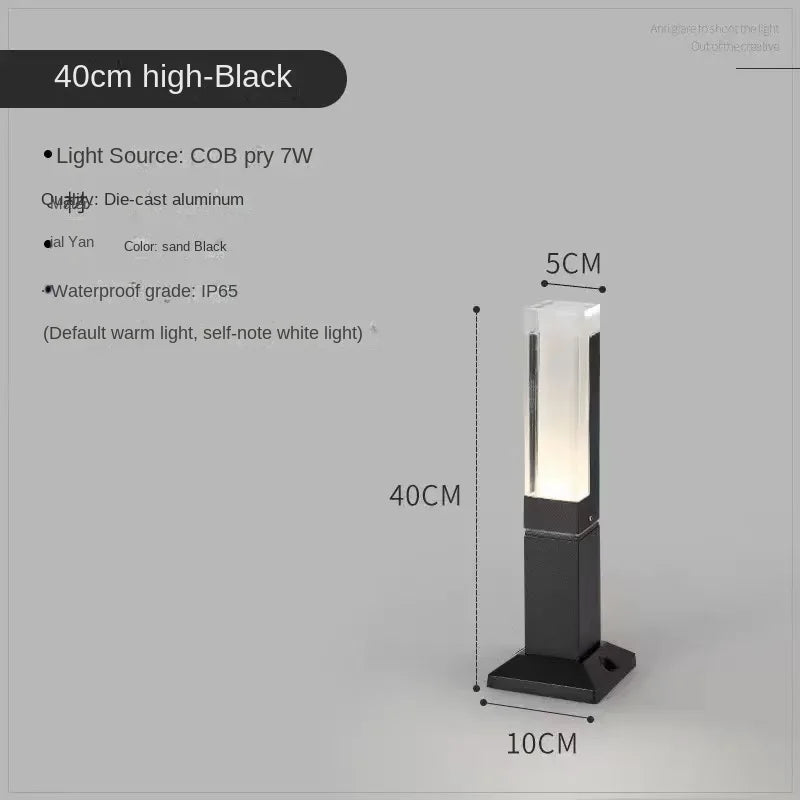 DC voltage outdoor landscape light LED outdoor lawn light IP65 waterproof aluminum alloy material 10W power simple design