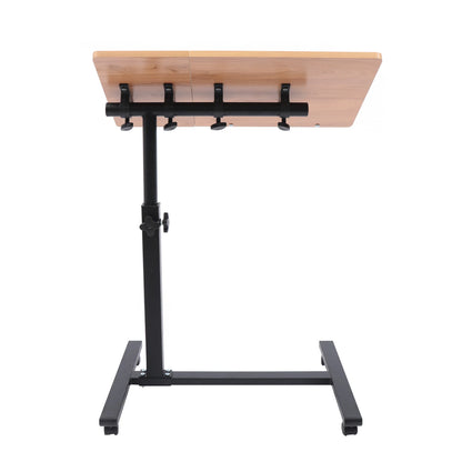 Adjustable Laptop Desk 360° Rotating Tabletop Mobile Stand Home Office Tray Standing Rolling Study Table Computer Workstation