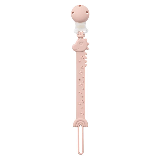 Portachupetes de silicona para bebés de 3 meses o más, sin BPA, diseño de una sola pieza. 