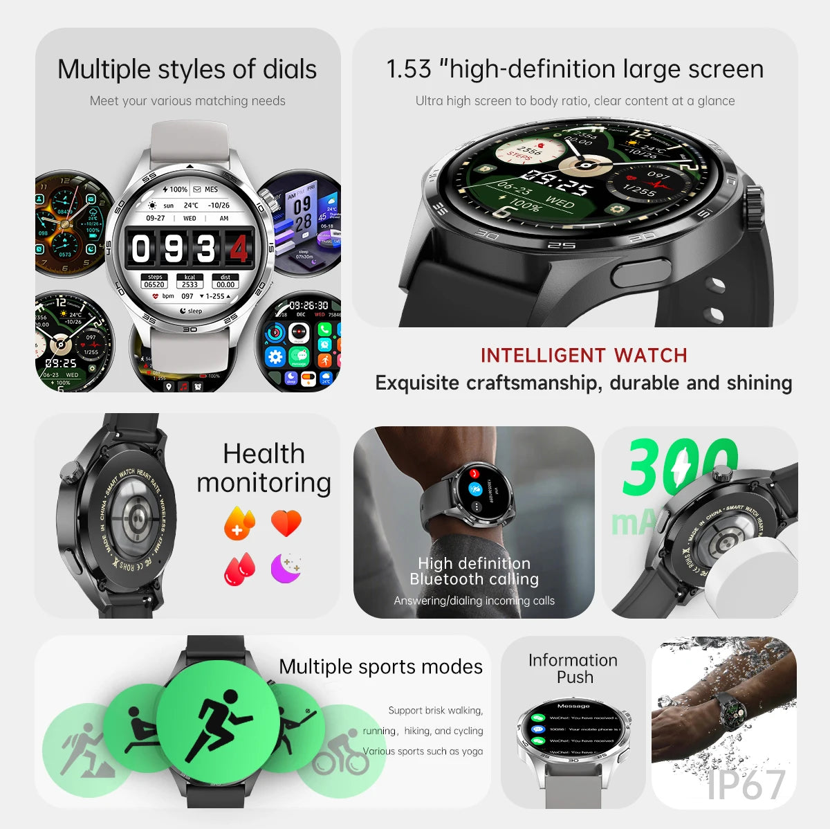 Original 2025 New For HUAWEI GPS Smart Watch Men Bluetooth Call NFC Access Heart Rate 300mAh IP68 Waterproof Smartwatch For IOS