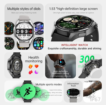 Original 2025 New For HUAWEI GPS Smart Watch Men Bluetooth Call NFC Access Heart Rate 300mAh IP68 Waterproof Smartwatch For IOS