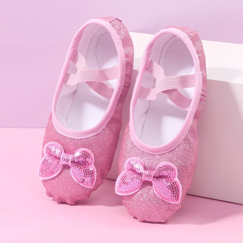 Children's Dance Shoes Soft Sole Training Shoes Children's Ballet Dance Shoes Girls' Chinese Dance Performance Cat Claw Dance