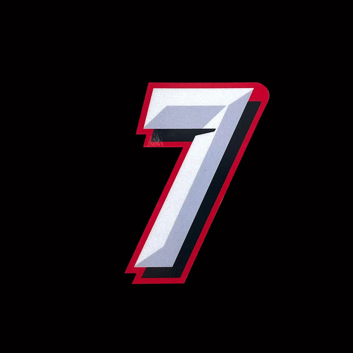 Motorcycle Racing Arabic Numbers Stickers DIY Refit Reflective Sticker Number Helmet Car Styling 3D Realistic Motorcycle Decals