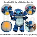 Soothing Bear Plush Doll for Baby, Breathable Stitch with Air Bag and Light, Sleeping Companion, Musical, Kawaii Toys, Gift, 30cm 