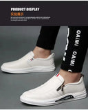 Casual Leather Shoes Men Loafers Trend Brand Business Shoes Autumn Slip-on Flat Men's Sneakers Comfortable Moccasins Zapatos Hombre