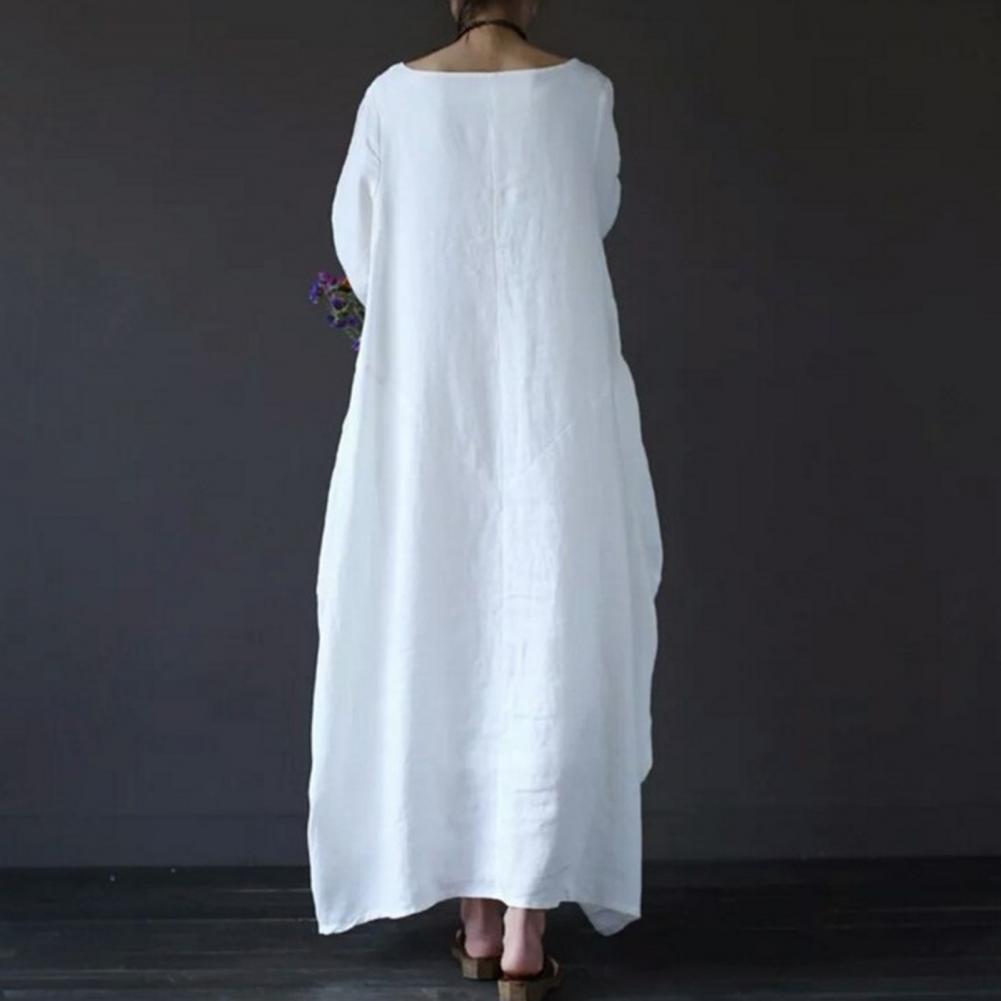 2023 Summer autumn Big Size Dresses Women 4xl 5xl Loose long vintage Dress Boho Shirt Dress Maxi Robe fashion Female