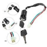Motorcycle Ignition Switch + Keys Scooter Accessories fit For Quad Dirt Bike For ATV On/Off Plastic Universal Replacement Parts