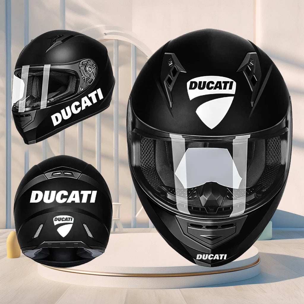 Vinyl Ducati Helmet Sticker Motorcycle Decal Logo