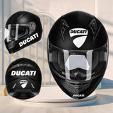 Vinyl Ducati Helmet Sticker Motorcycle Decal Logo