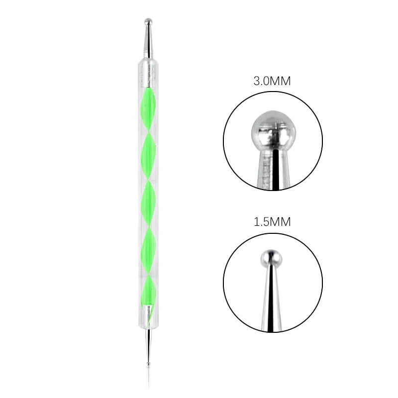 Nail Art Dotting Pen, Spiral Rod Hook Pen, Drawing Painting Marbleizing DIY Manicure tools