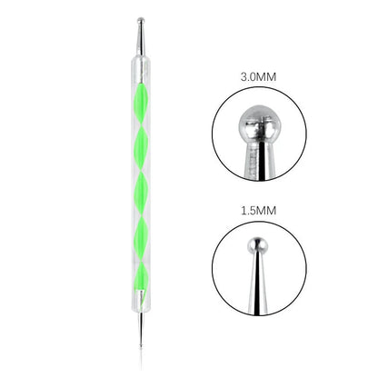 Nail Art Dotting Pen, Spiral Rod Hook Pen, Drawing Painting Marbleizing DIY Manicure tools