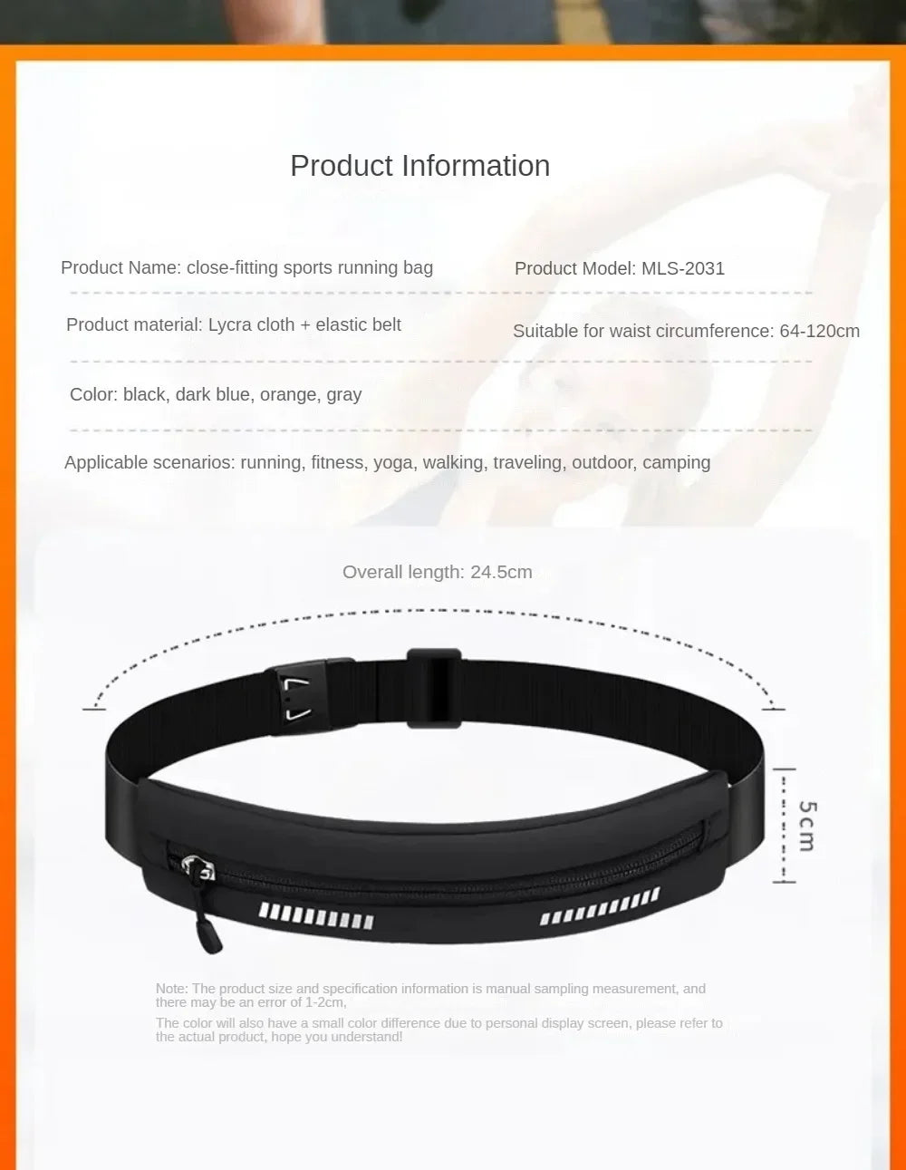 Phone Holder Jogging Training Key Belt Bike Accessories Pouch Packs Waist Running Bags Women Sports Fitness Waterproof