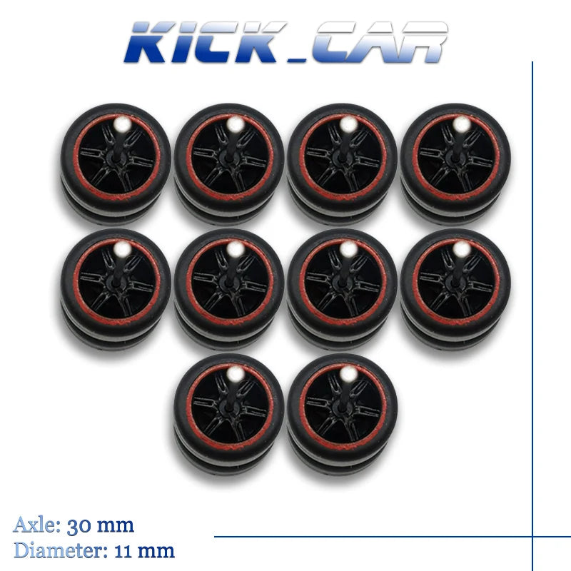 1/64 Wheels Tires Navy Blue set for VDiecast Model Cars Collection Toy for Hot Wheels Hobby Modified Parts 5 set/pack