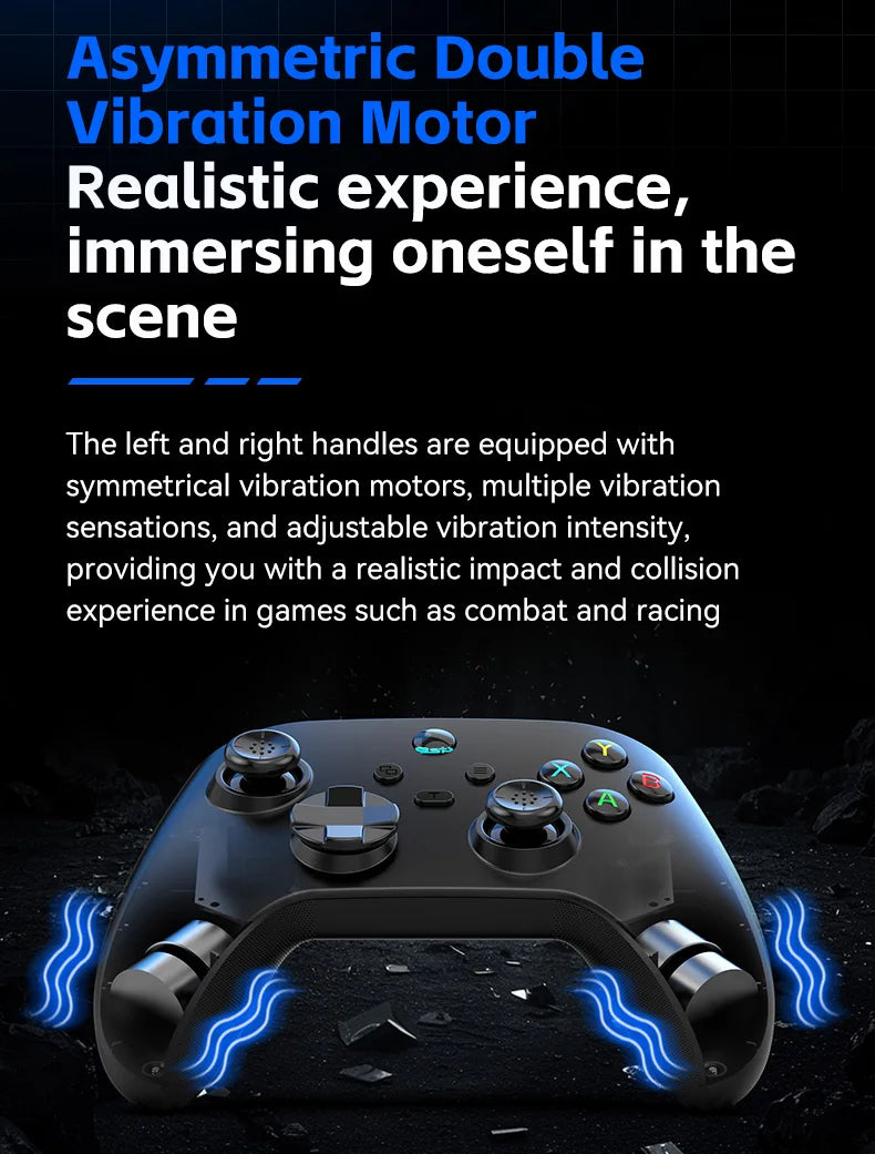 G6 wireless mobile game controller with Hall trigger and Hall joystick supporting Switch/PC/Android/iOS