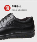 Hot Sale Men Genuine Leather Casual Shoes Soft Sole Lace-up Luxury Brand Middle-aged Old Man Dad Lightweight Loafers Shoes