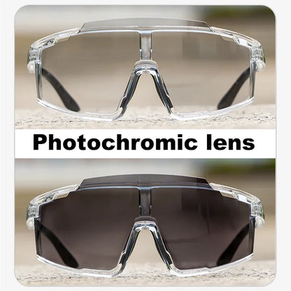 SCVCN Photochromic Cycling Sunglasses Sports Bicycle Glasses MTB Mountain Bike Goggles Accessories UV400 Outdoor Eyewear Men