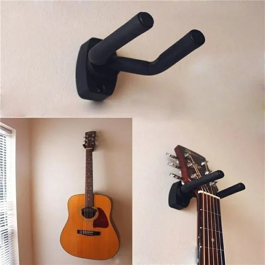 1 pçs suporte de guitarra montagem na parede peças e acessórios casa instrumento exibição guitarras gancho cabides parede palhetas guitarra