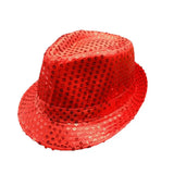 Stylish Unisex Hemming Sun Carnival Hat Unisex Stage Performance Sequins Hat
