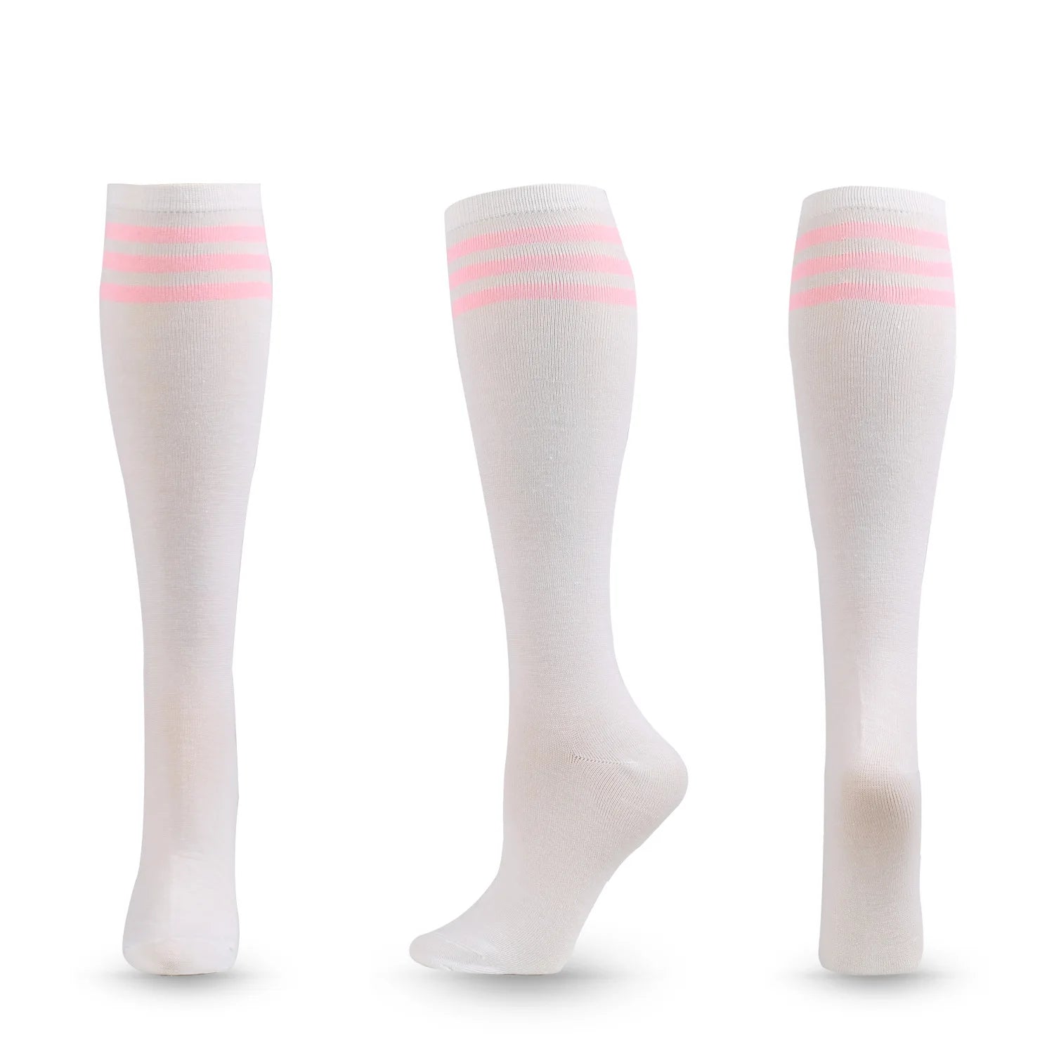 Unisex Compression Socks Football Socks Non-slip Long Tube Knee High Stockings Socks Striped Soccer Socks Running Sports Socks