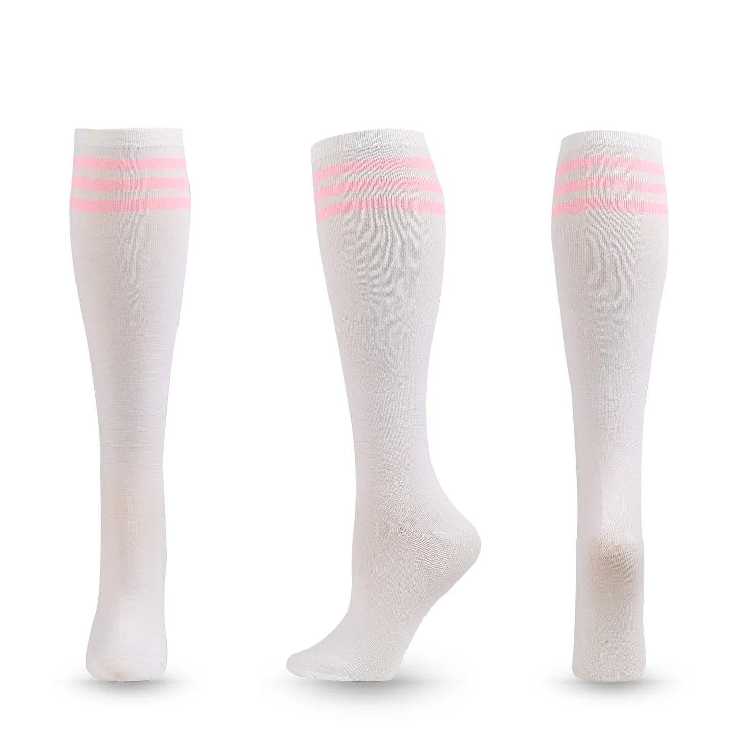 Unisex Compression Socks Football Socks Non-slip Long Tube Knee High Stockings Socks Striped Soccer Socks Running Sports Socks