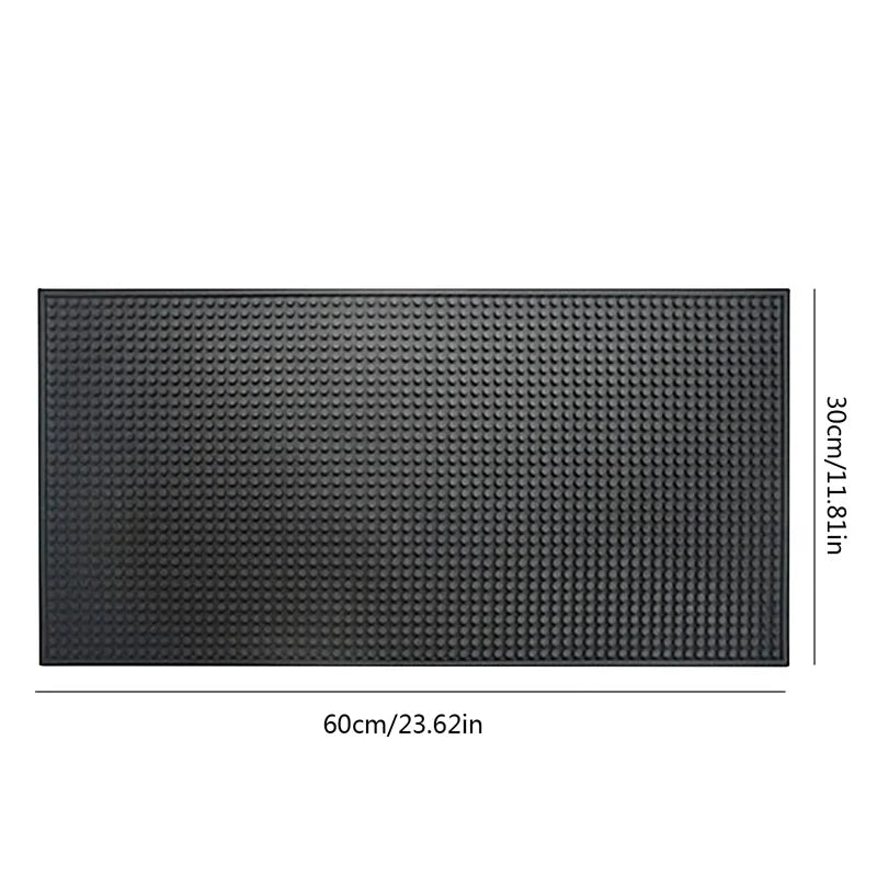 PVC Bar Mat Anti-slip Cafe Bar Mats Home Cup Mat Waterproof Heat Resistant Durable Drain Bar Service Spill Mat for Home Bar Cafe