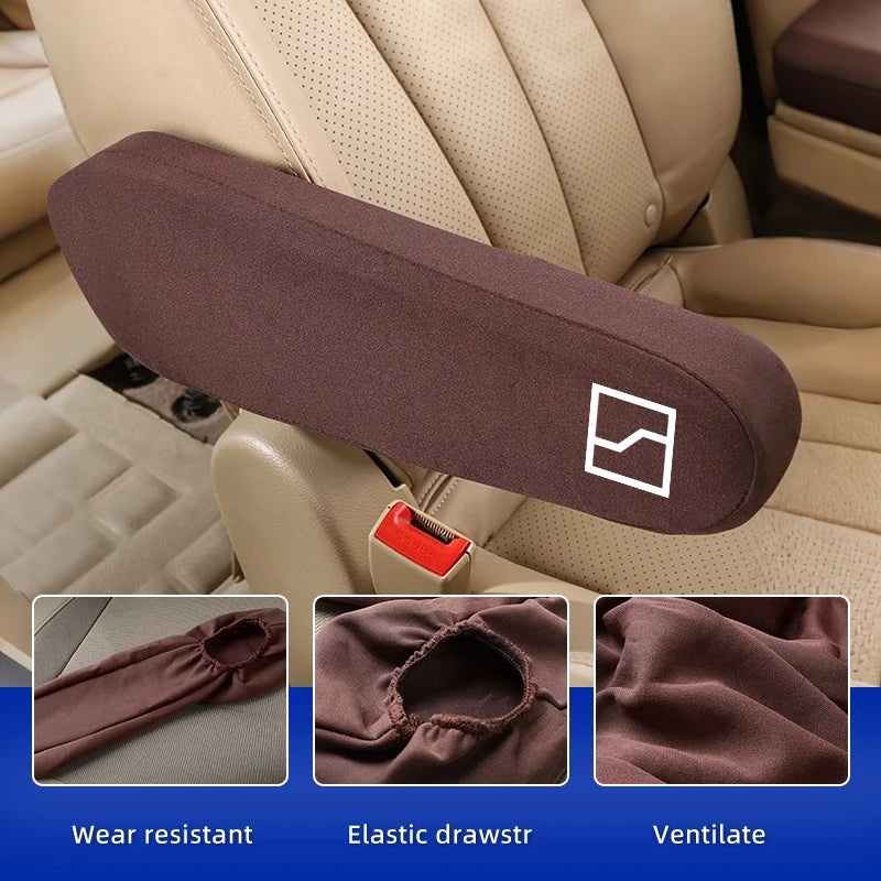 Car Seat Armrest Protector Cover Fabric Elbow Support Case Accessories For Zeekr X 001 009 2022 2023 2024 EV 2021-2023 Krypton