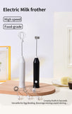 Electric Coffee Milk Foaming Mixer Coffee Creamer Whisk Handheld Egg Beater Froth Mixer Kitchen Automatic Kitchen Whisk Tools