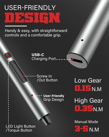 Juego de destornilladores eléctricos de precisión 75 en 1 con 71 puntas magnéticas Phillips/Torx y 3 luces LED, herramienta multifuncional de reparación eléctrica.