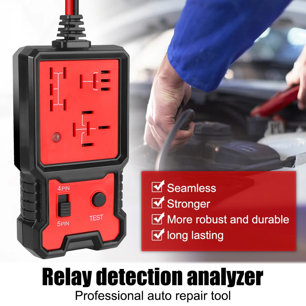 Automotive Electronic Relay Tester Car Relay Tester Universal 12V LED Indicator Light Car Battery Checker Car Accessories