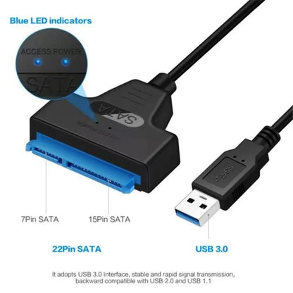 2.5 Inch Hard Disk Adapter Cable USB Easy Drive Cable Hard Drive Easy Drive Line SATA22 Pin String Oral Line