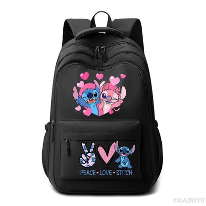 New Stitch Backpack Boys Girls Printe Teens Laptop School Bags Cartoon Anime Women Men Travel Mochila Escolar
