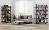 Tribesigns Bookshelf Storage Rack Standing Shelf 5 Tier Industrial Sturdy Bookshelf with Iron Pipe Frame