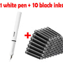 11pcs Fountain Pen Set 0.38mm Replaceable Ink For Smooth Writing, Multifunctional Office Stationery And Learning Supplies