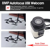 NEOCoolcam HD 4K Autofocus USB Webcam 3264 x 2448 MJPEG UVC 8MP IMX179 Video Live PC Camera for Meeting Document Scanning