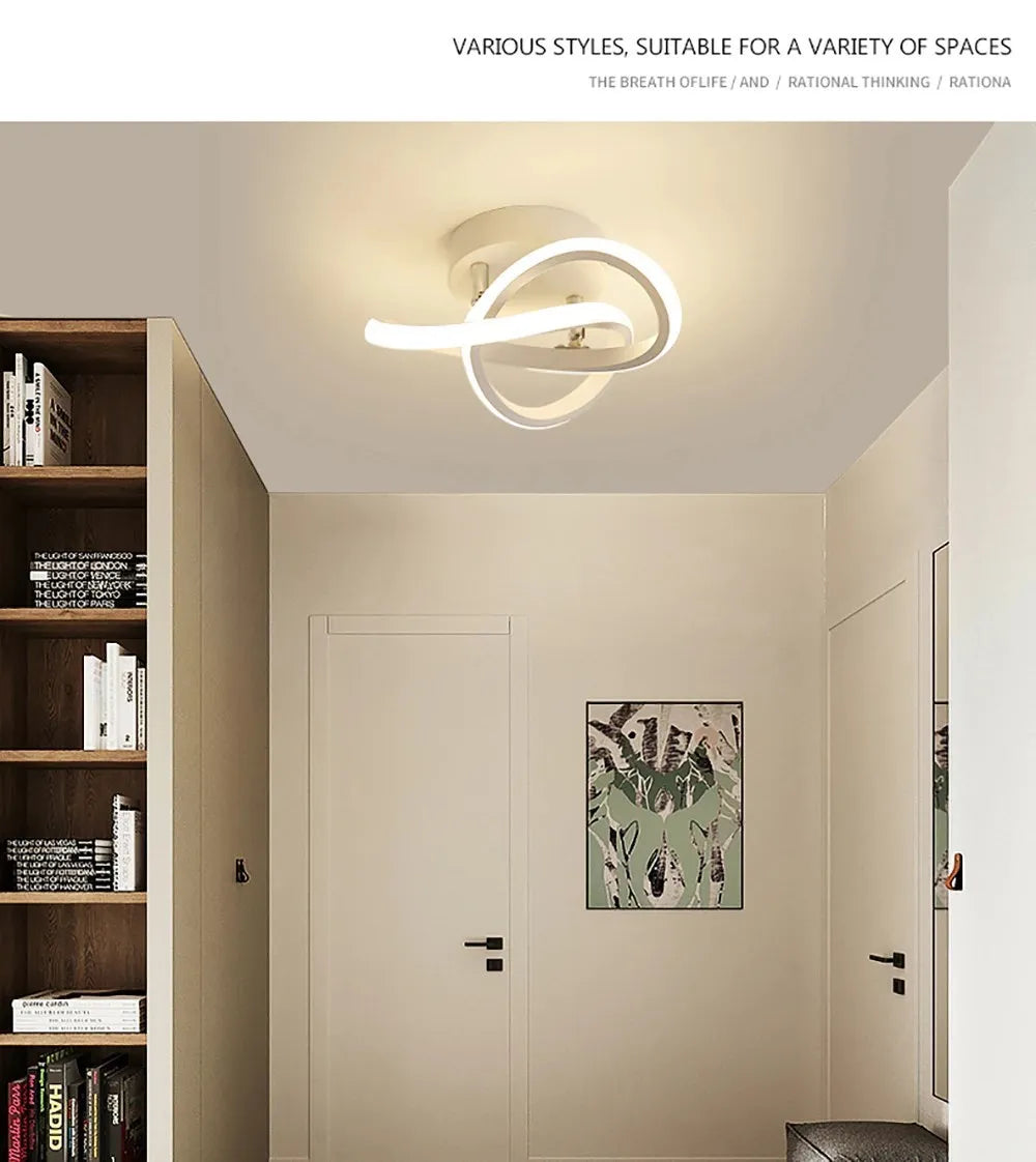 Lámparas de techo LED para pasillo, modernas y minimalistas, para sala de estar, balcón, entrada, escalera, decoración del hogar, accesorios LED brillantes.