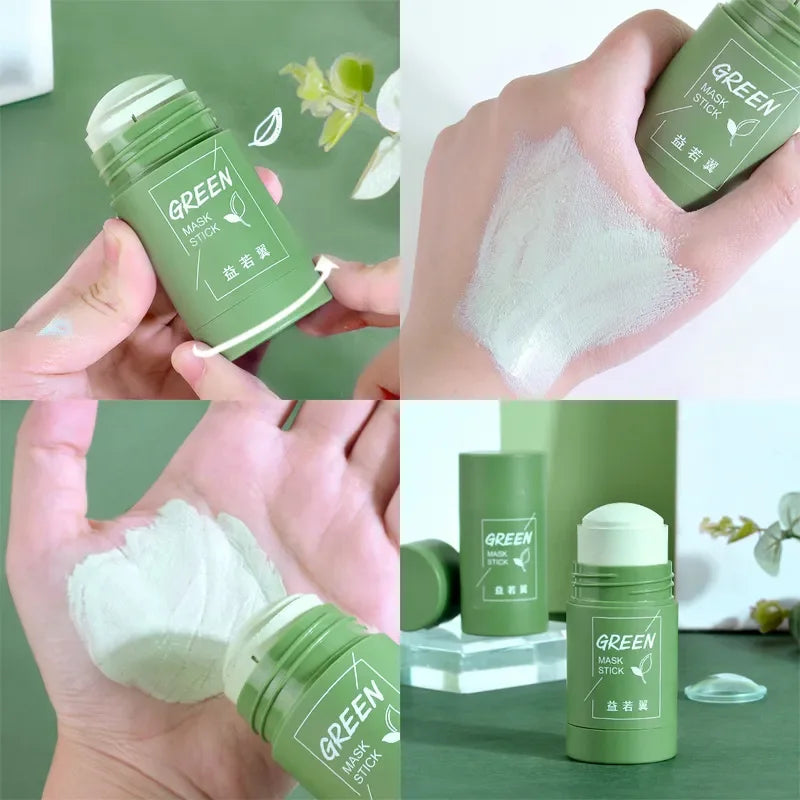 Original Green Tea Deep Remove Blackheads Acne Mud Mask Stick Shrink Pores Dispel Acne Cream Treat Pimple Korean Clean Skin Care